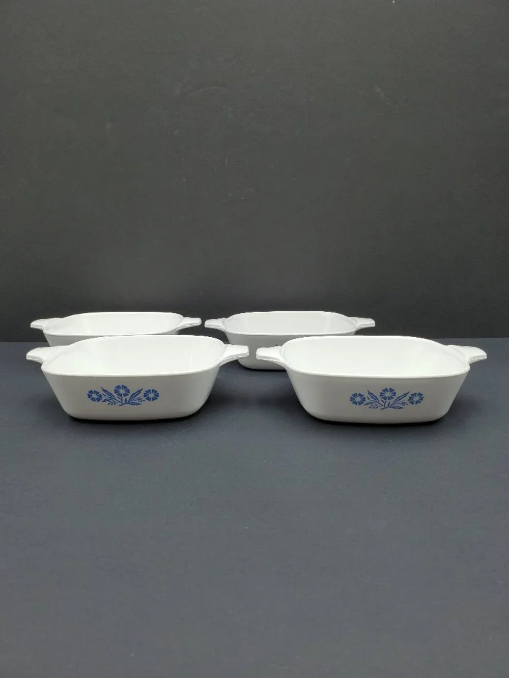 Corningware Cornflower Blue Petite Pans P-41 Small Blue Cornflower Casseroles